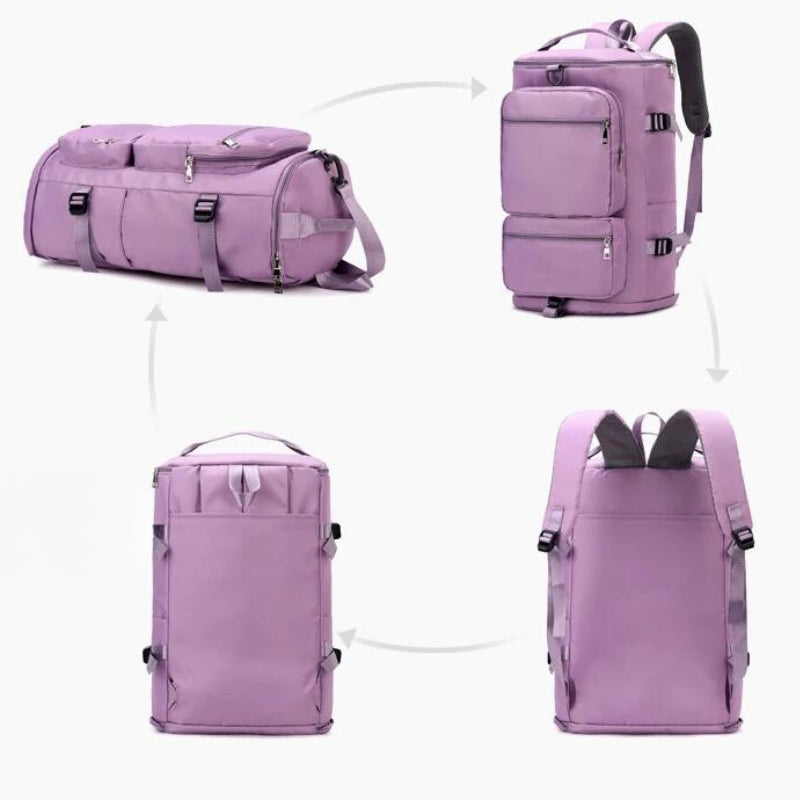 große reisetasche für frauen vier verschiedene winkel - Marineblau - Schwarz - Himmelblau - Grau - Violett - Rosa