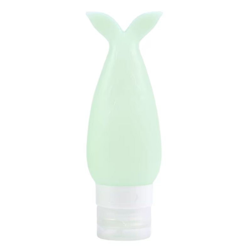 leere silikonflasche für reise - Grün