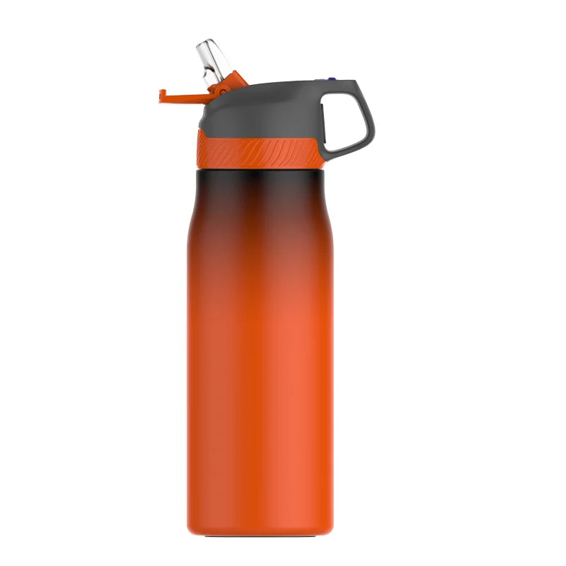 trinkflasche mit strohhalm für erwachsene - Orange - 710 ml