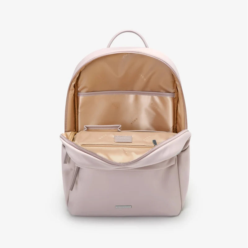laptop-rucksack 15 zoll offenes fach - Beige - Schwarz - Rosa