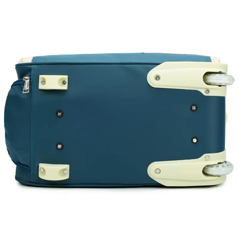 reisetasche mit rollen ansicht von unten - Rosa - Violett - Blau - Schwarz - Orange - Braun