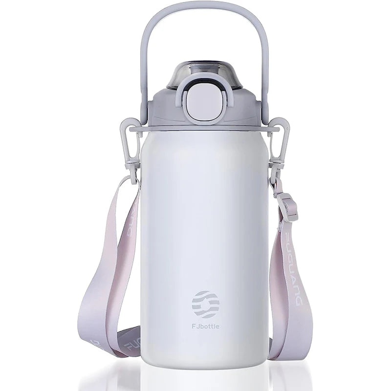 isolierflasche mit großer kapazität - Weiß