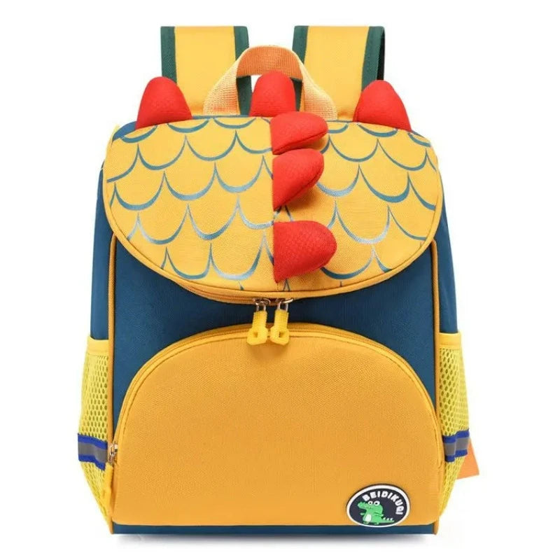 personalisierbarer rucksack kinder - Gelb und Marineblau