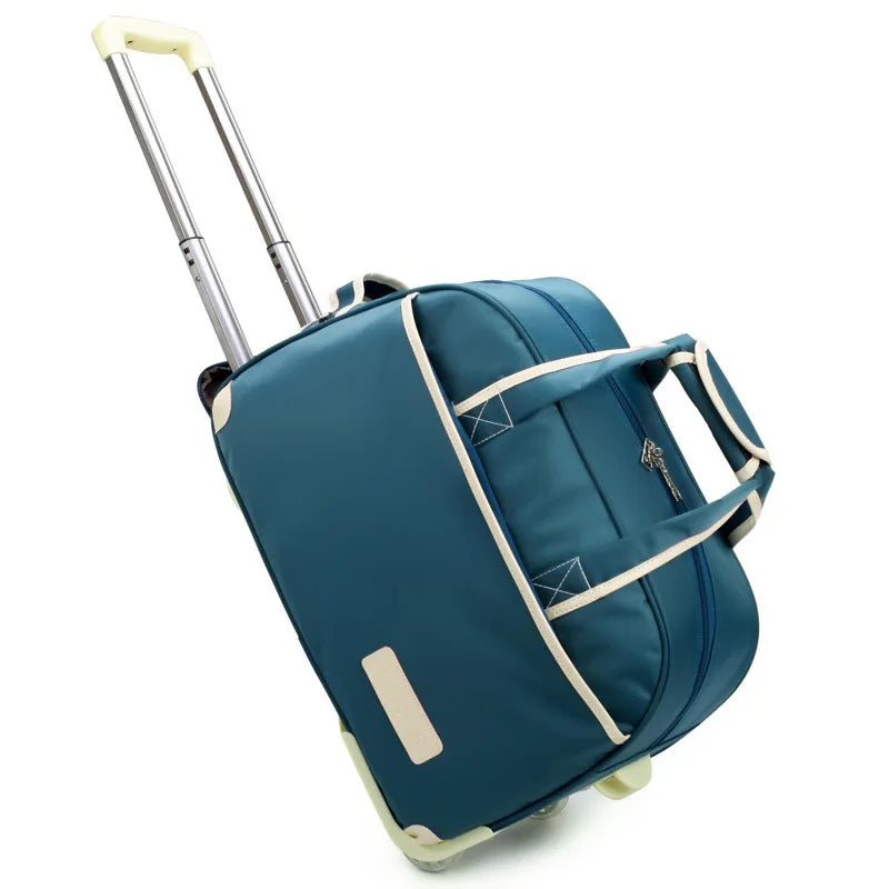 reisetasche mit rollen schräg - Blau