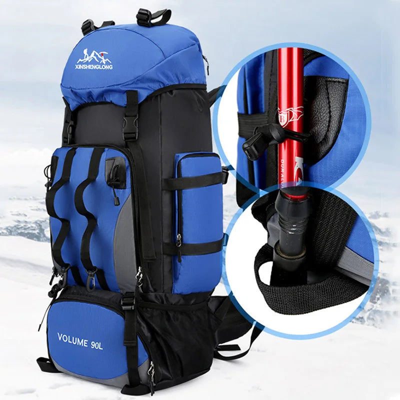 trekking rucksack nahaufnahme fach - Hellblau - Rot - Grün - Marineblau - Schwarz