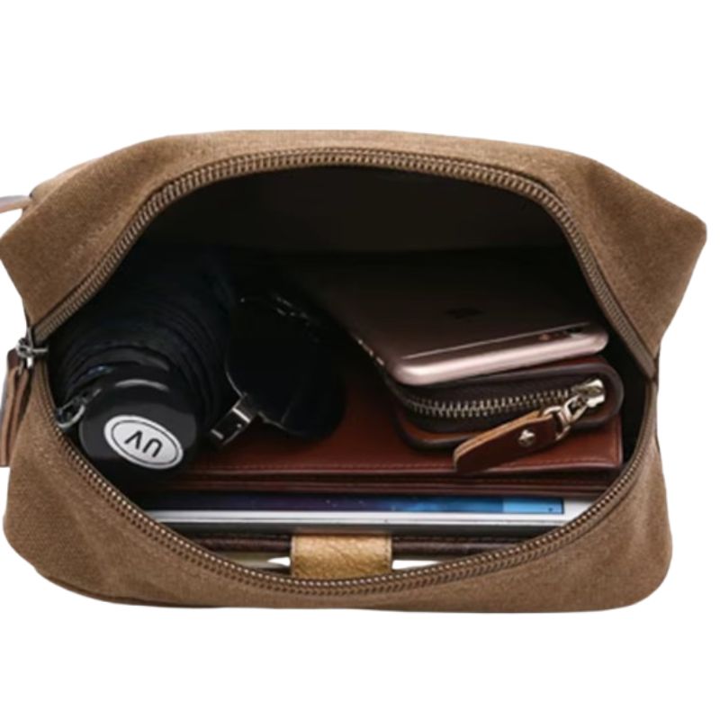 kulturtasche herr reise - Blau - Grau - Khaki - Schwarz