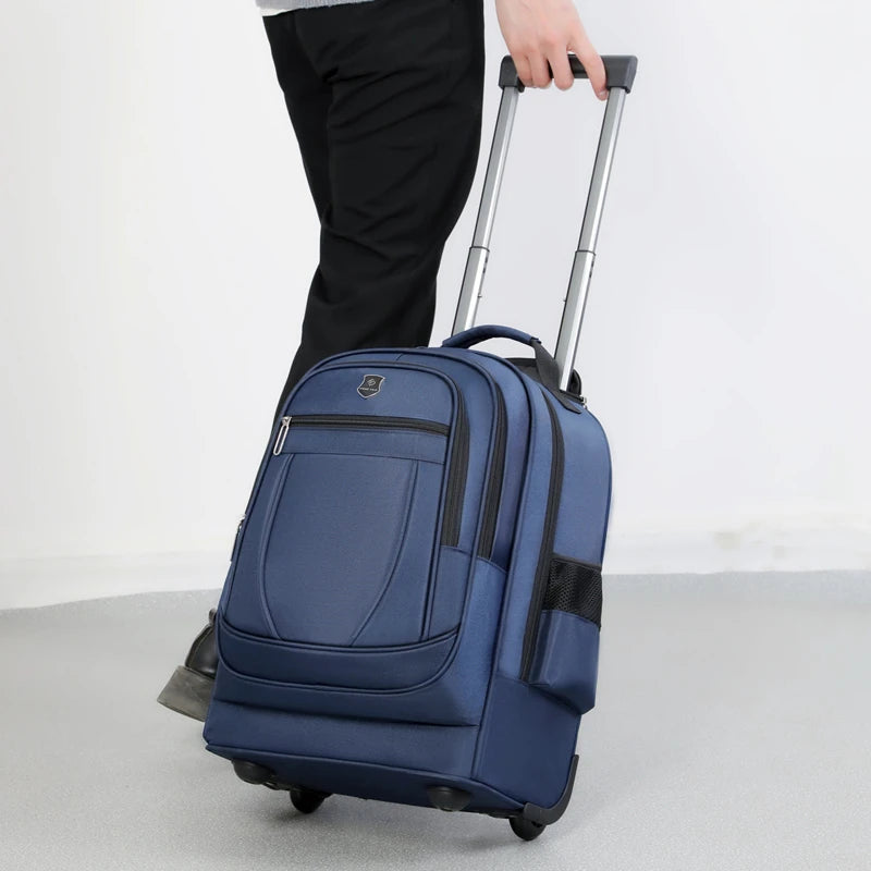 rollender rucksack handgetragen - Marineblau - Grau - Schwarz