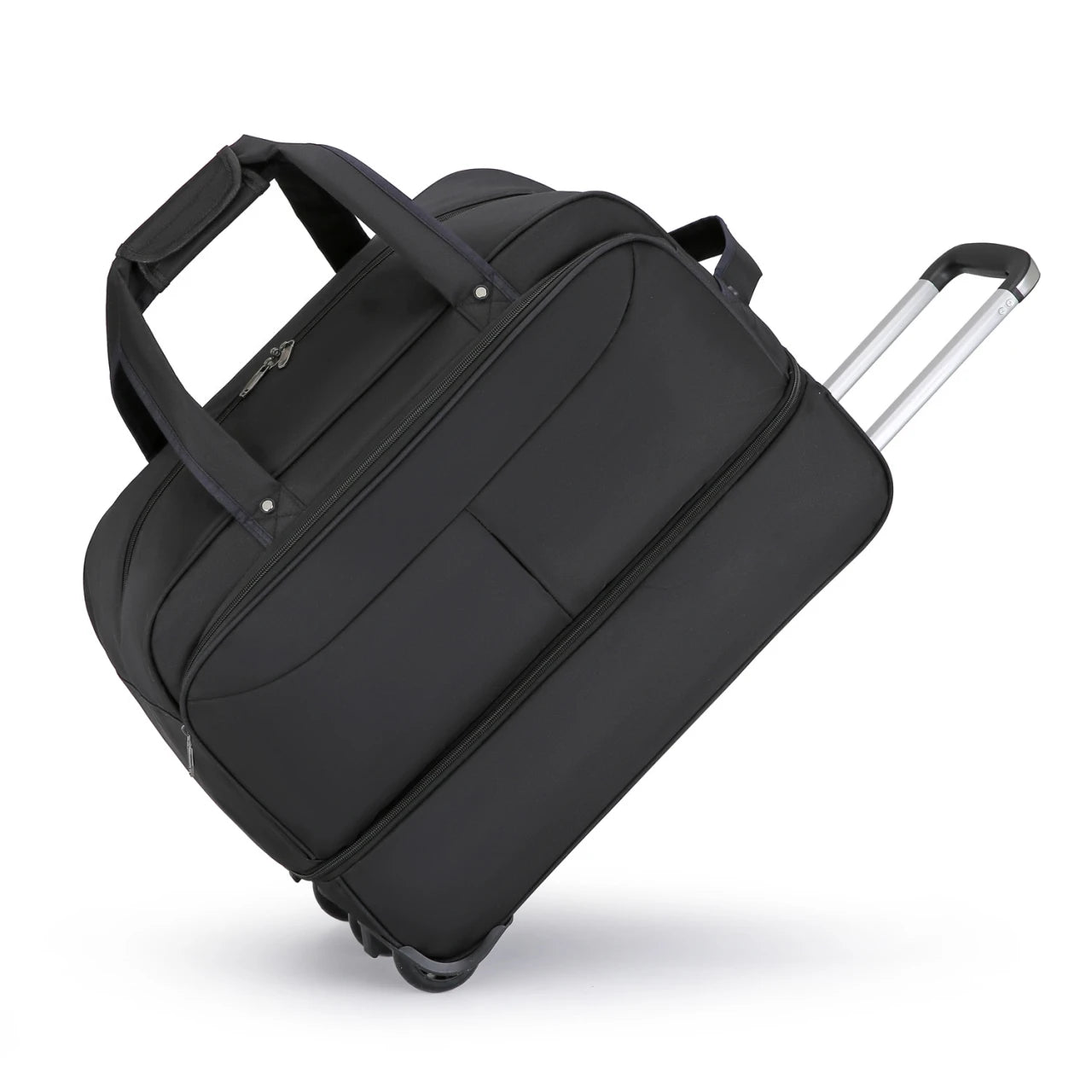 unisex reisetasche mit rollen - Schwarz