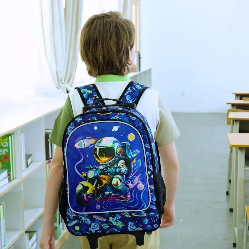 kinder reiserucksack mit rollen kind trägt rucksack - Motorrad