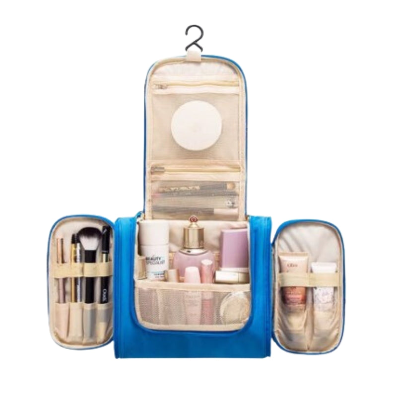 große hängende toilettentasche offenes fach - Rosa - Grün - Beige - Marineblau - Rot - Himmelblau