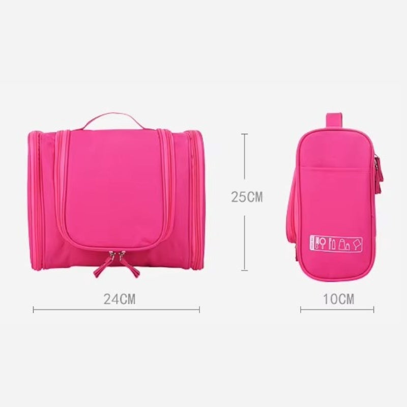 große hängende toilettentasche angezeigte maße - Rosa - Grün - Beige - Marineblau - Rot - Himmelblau