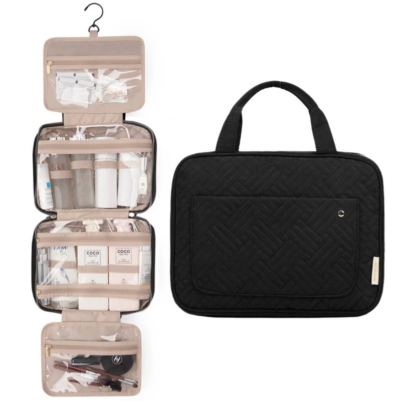 beauty tasche reise - Schwarz - Rosa