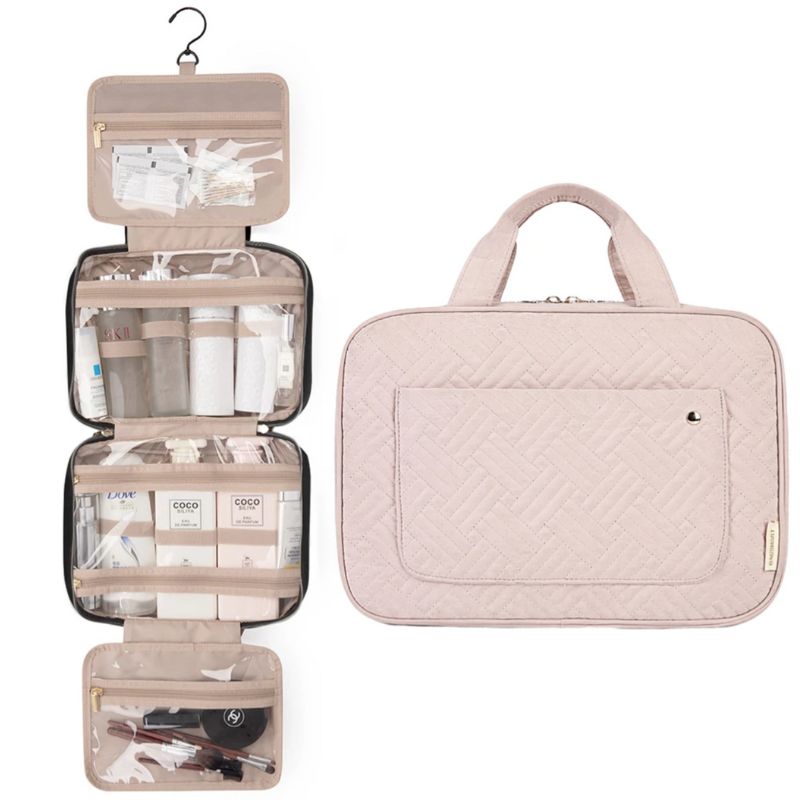 kosmetiktasche reisen - Schwarz - Rosa