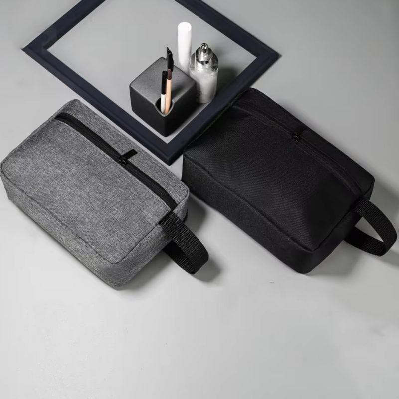 kulturtasche personalisiert junge - Schwarz - Grau - Blau