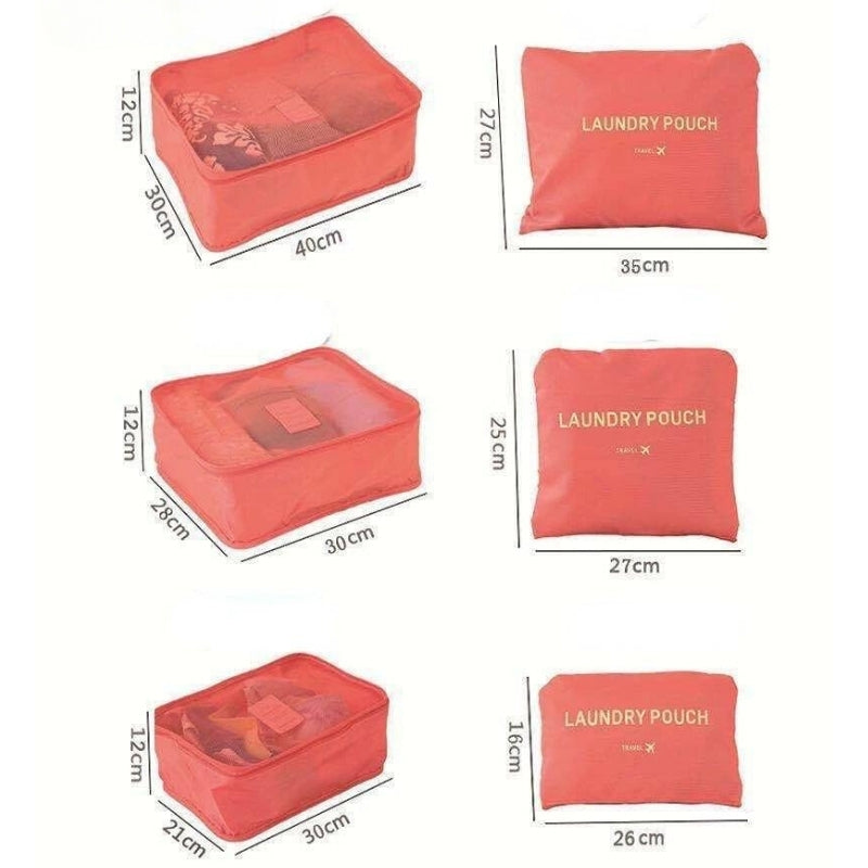 gepäckorganisator kit sechs sichtbare artikel - Grau - Himmelblau - Blau - Schwarz - Rosa - Bordeaux