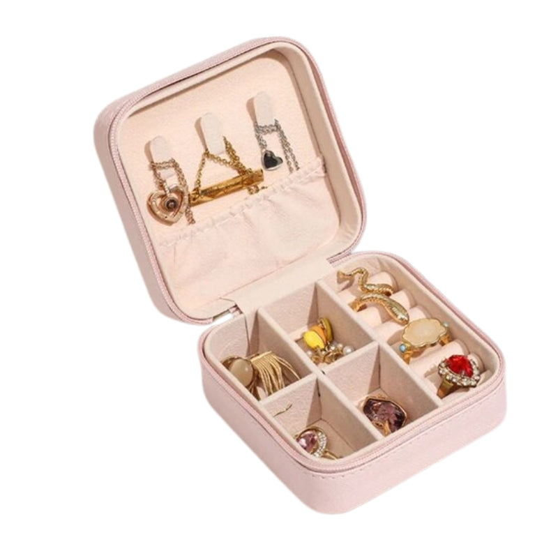 luxuriöse reise-schmuckbox - Rosa