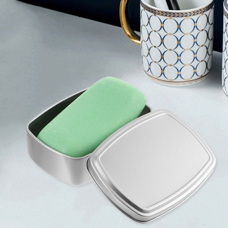 seifenbox edelstahl - Silber (2er-Set)