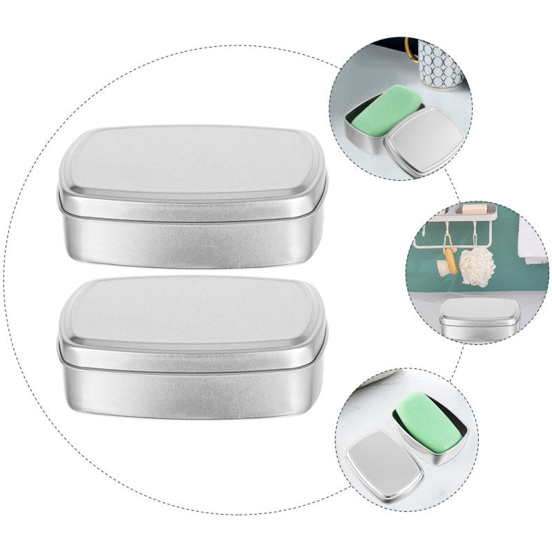 seifenbox metall - Silber (2er-Set)
