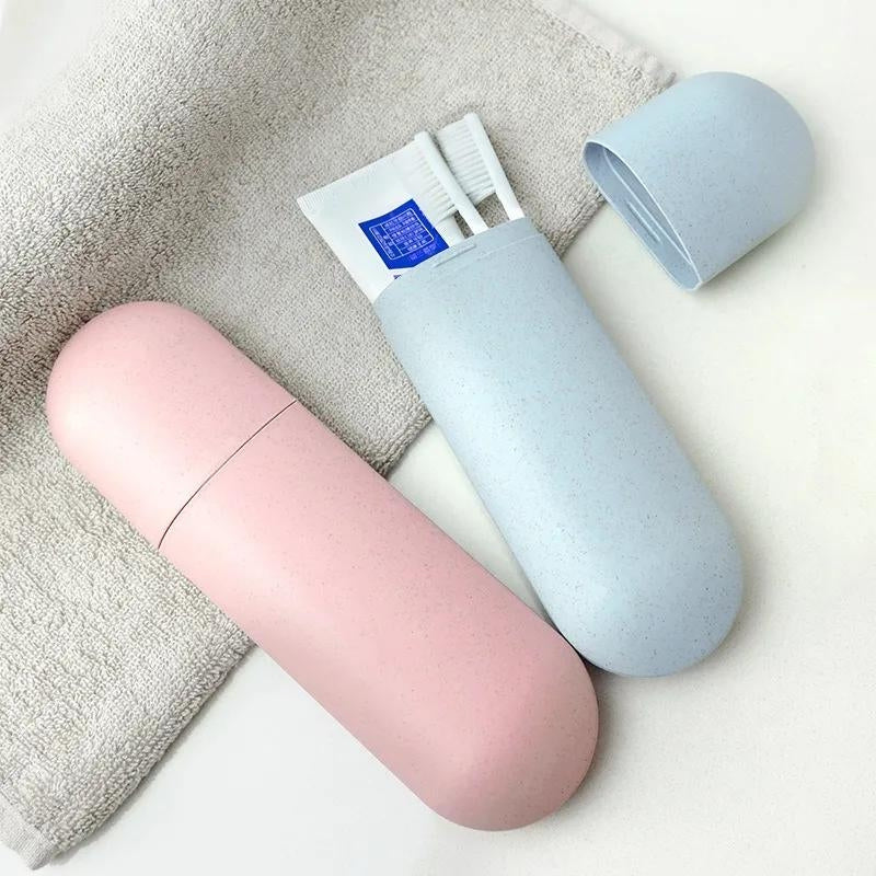 zahnbürstenbox - Beige - Grün - Blau - Rosa