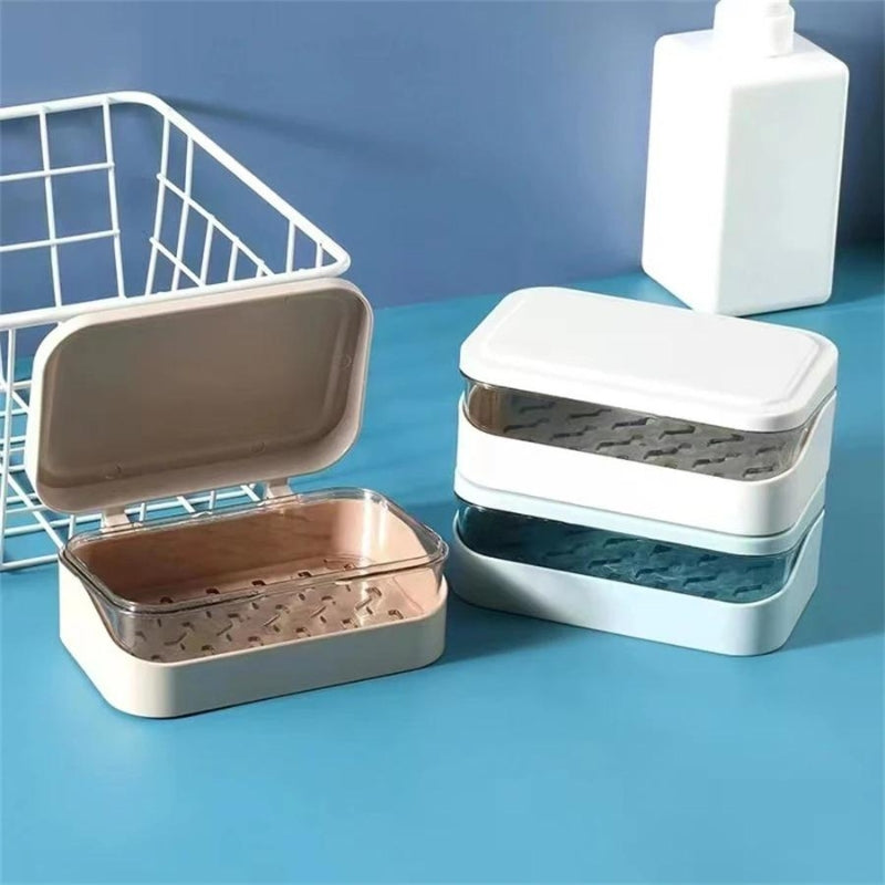 reiseseifenbox - Weiß - Blau - Rosa