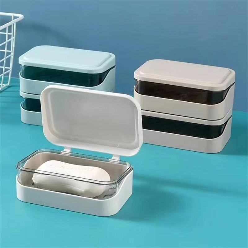 seifenbox für reisen - Weiß - Blau - Rosa