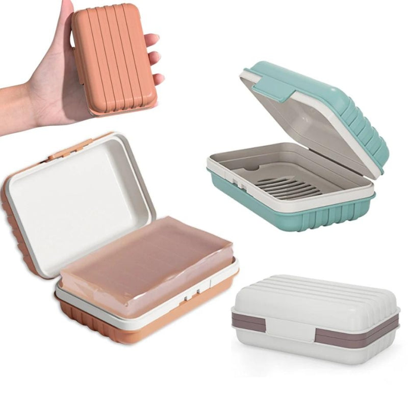 seifenhalter reisebox - Grün - Weiß