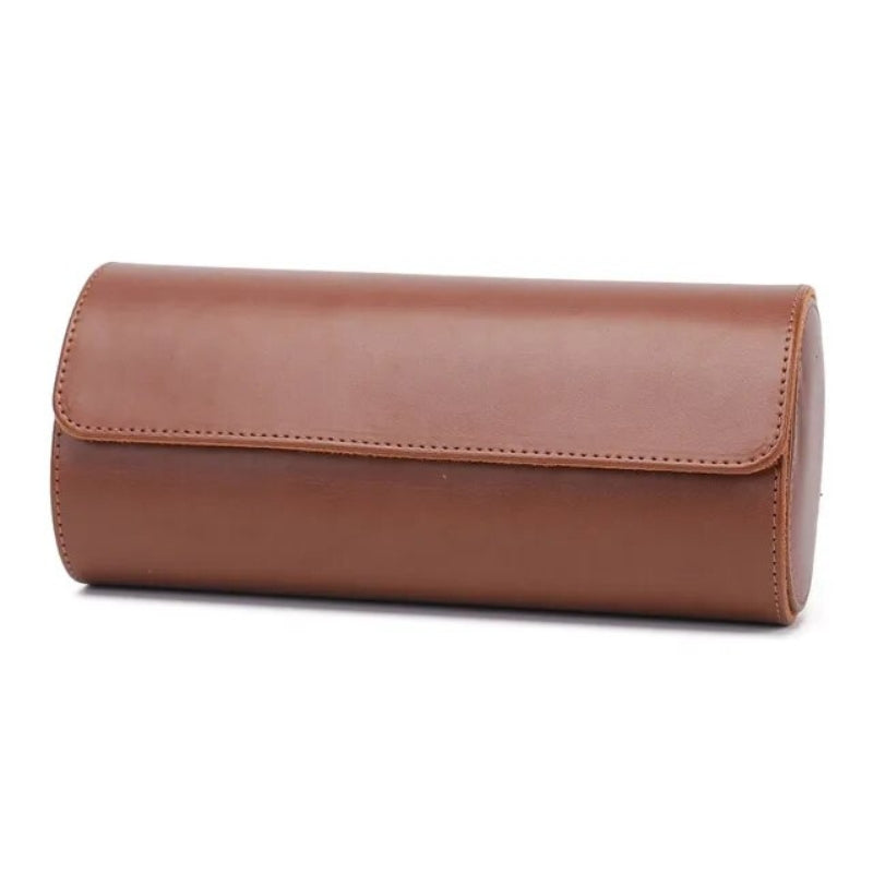 reisetasche für uhren - Braun - 3 Fächer
