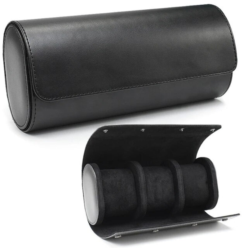 luxus herren uhrenbox - Schwarz - 3 Fächer