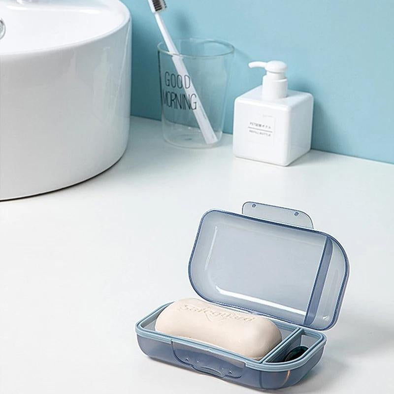 seifenstück reisebox - Grau - Blau - Rosa - Grün