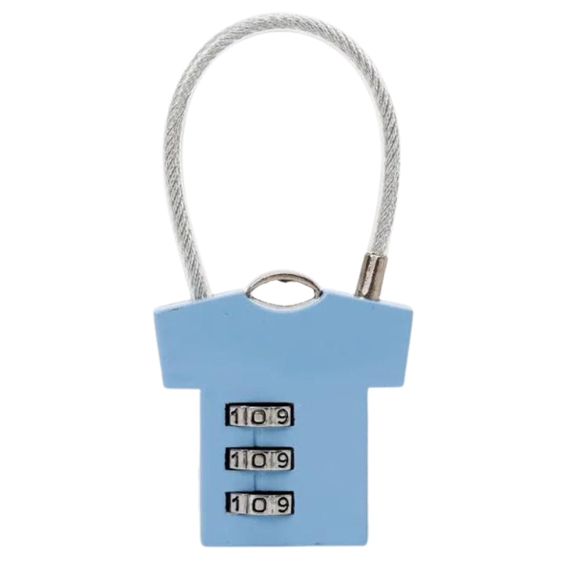 schloss mit code für koffer - Blau