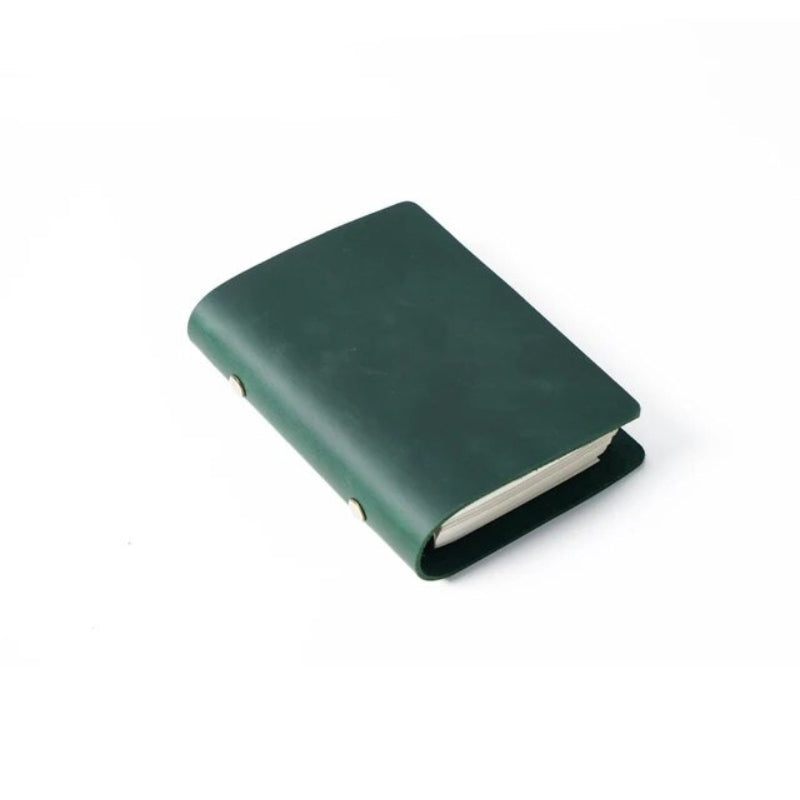 notizbuch nachfüllbar leder - Grün - S