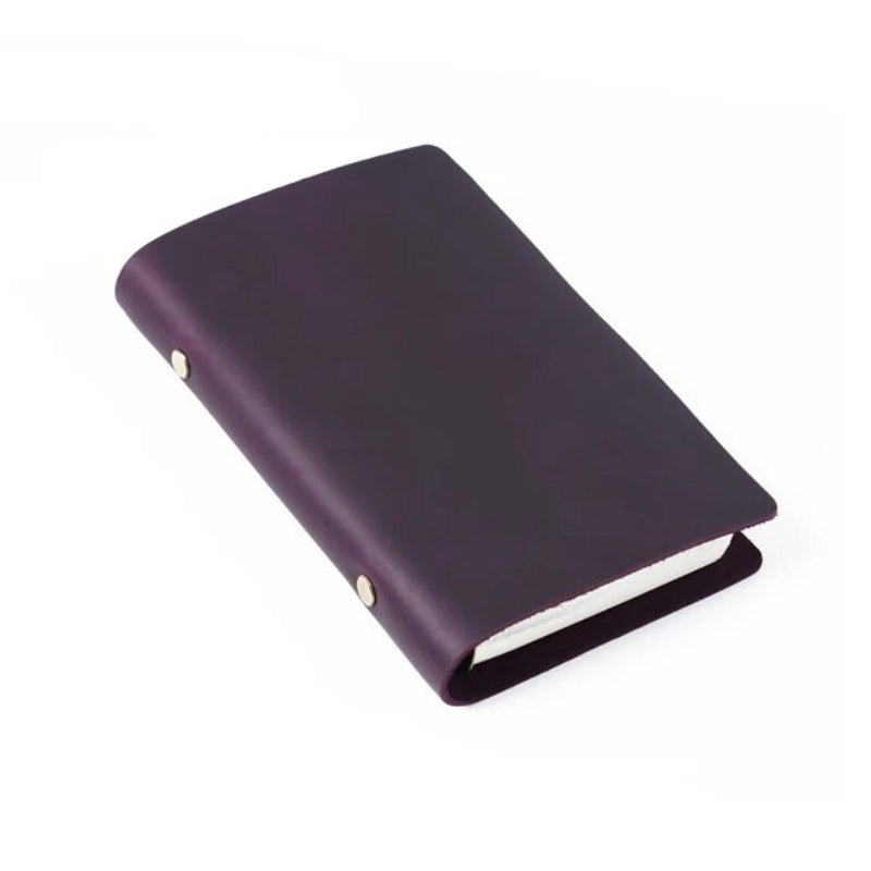notizbücher aus leder - Violett - M