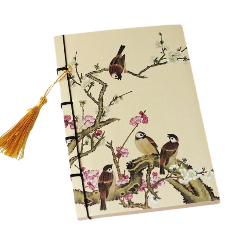 notizbuch japanisch - Vogelmotiv - Modell 1
