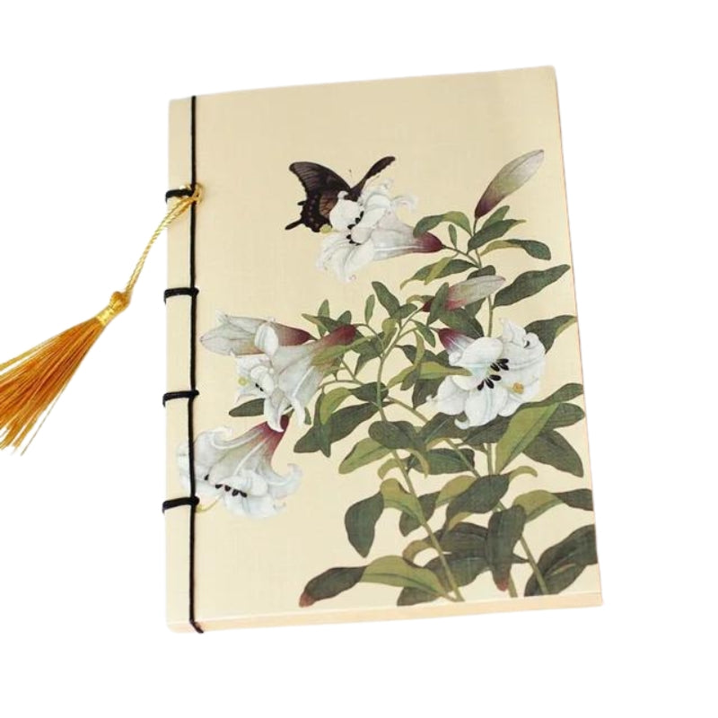 japanisches papier notizbuch - Blumenmuster - Modell 6