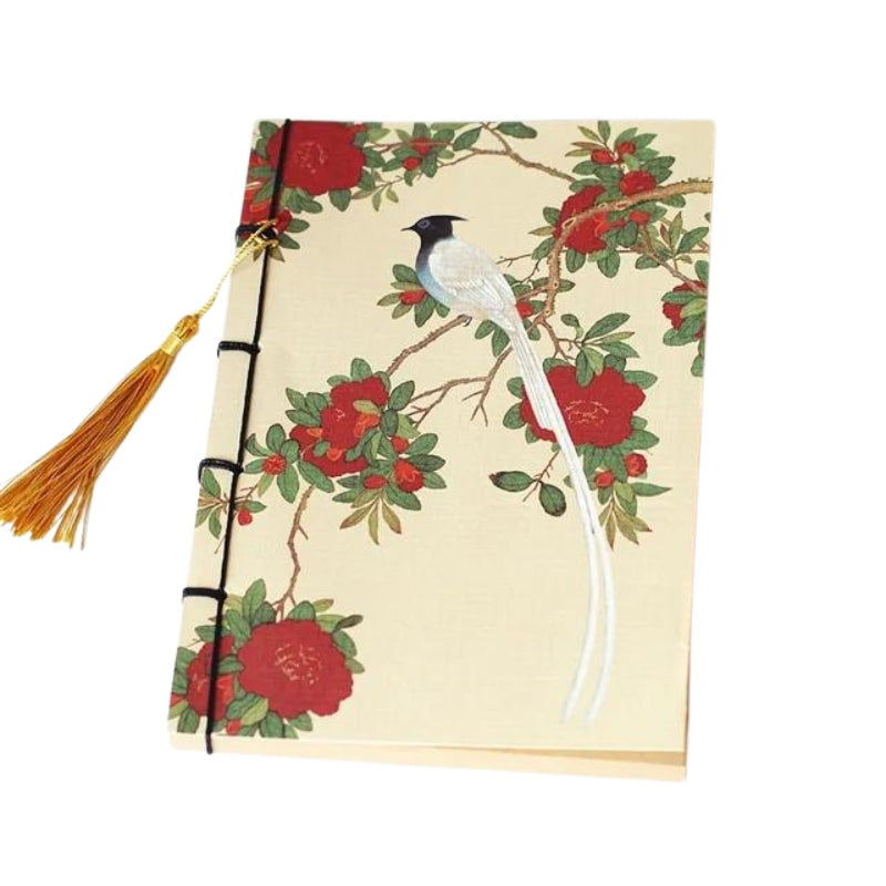 notizbuch japanisch mann - Vogelmotiv - Modell 3