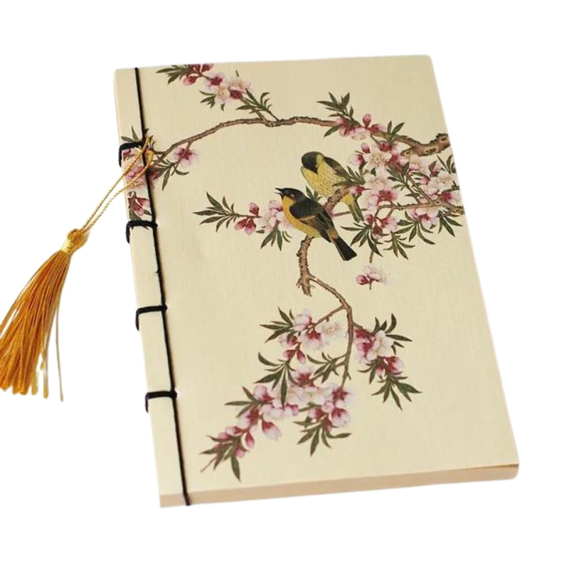 notizbuch japanisch notizen - Vogelmotiv - Modell 9