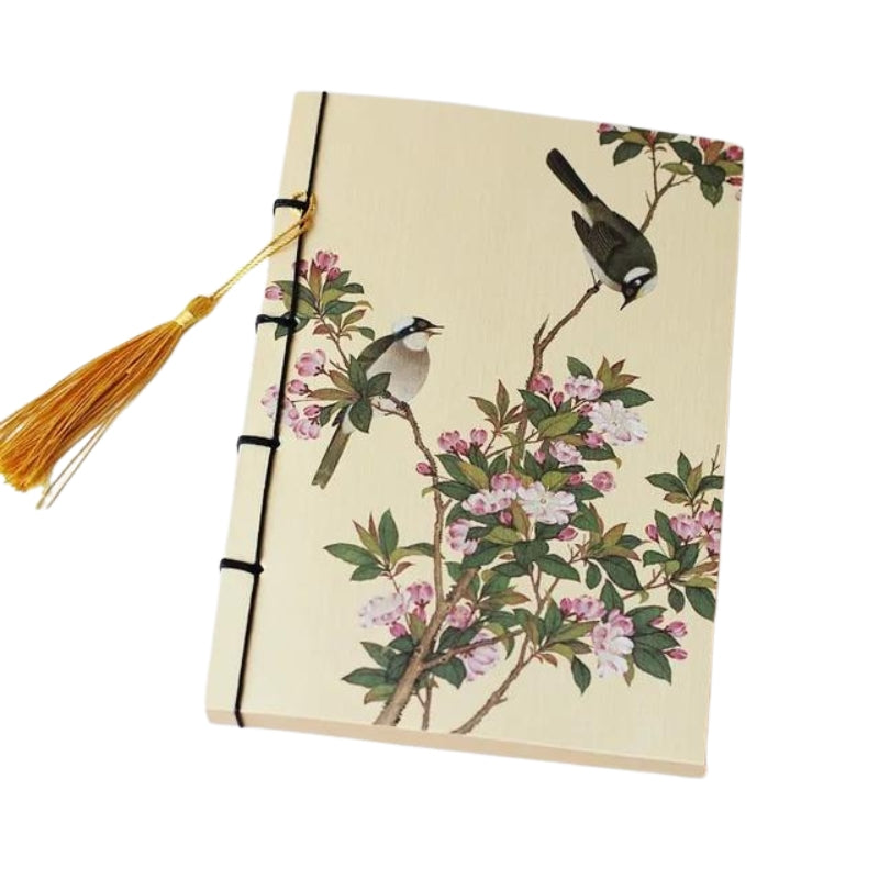 japanisches papier notizbuch - Vogelmotiv - Modell 8