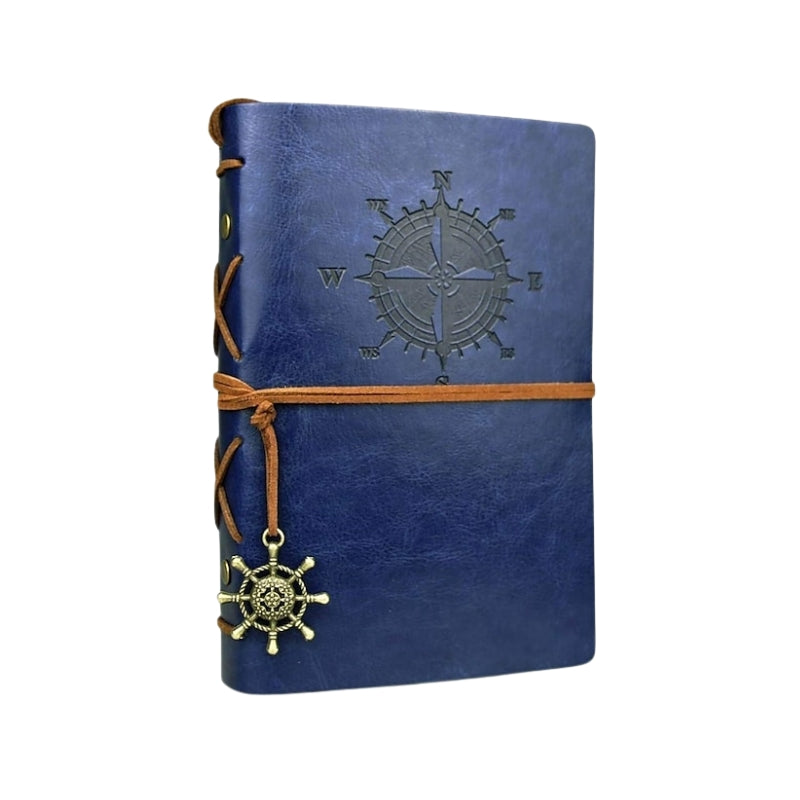 reise notizbuch aus leder - Blau
