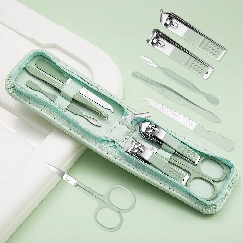 nagelclipper - Grün 7 Teile