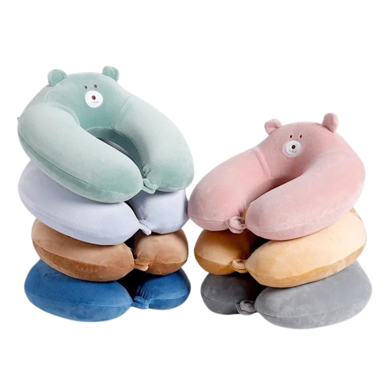 nacken kissen reise kind - Grün - Grau - Blau - Himmelblau - Rosa - Hellbraun - Braun