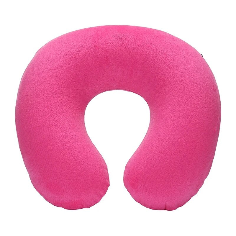 aufblasbares kissen für reisen - Fuchsia