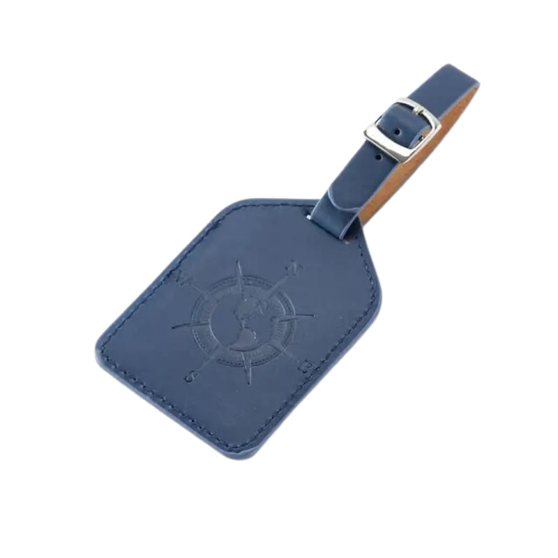 gepäckanhänger aus leder - Blau