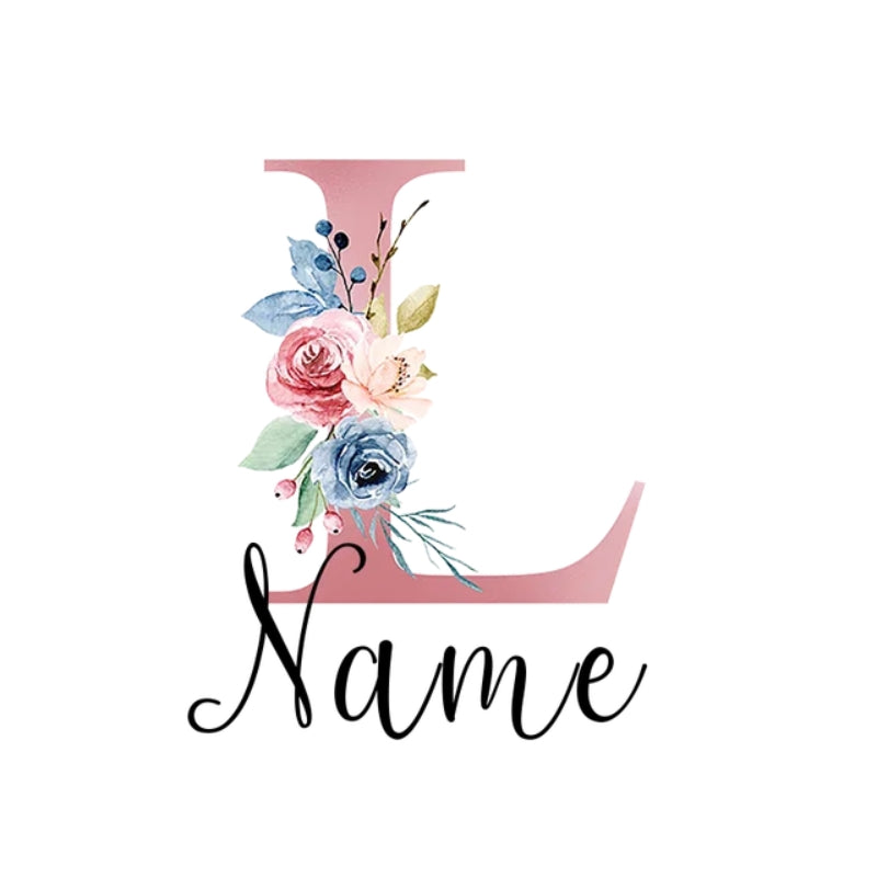 personalisierte reiseetikette - Buchstabe L mit Personalisiertem Namen