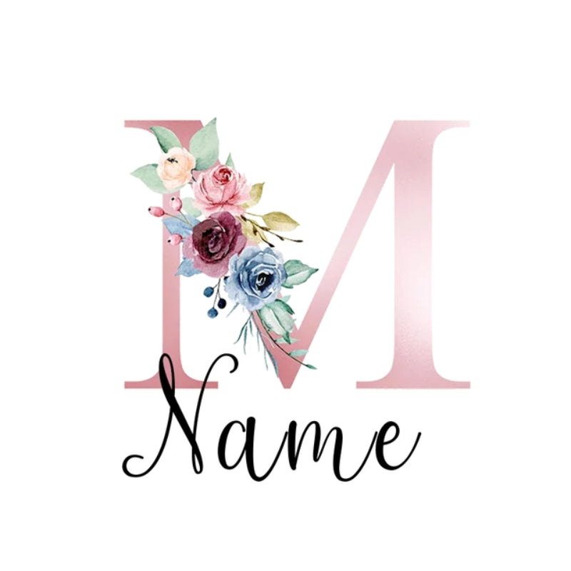personalisierter koffer etikett - Buchstabe M mit Personalisiertem Namen