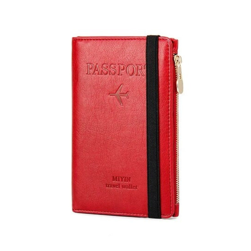 reisepasshülle leder herren - Rot