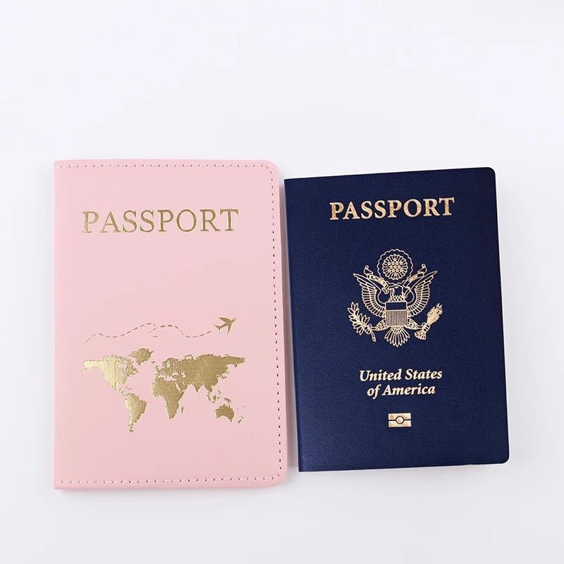 personalisierte reisepasshülle - Schwarz - Rosa - Weiß - Grau - Blau - Violett - Braun - Grün
