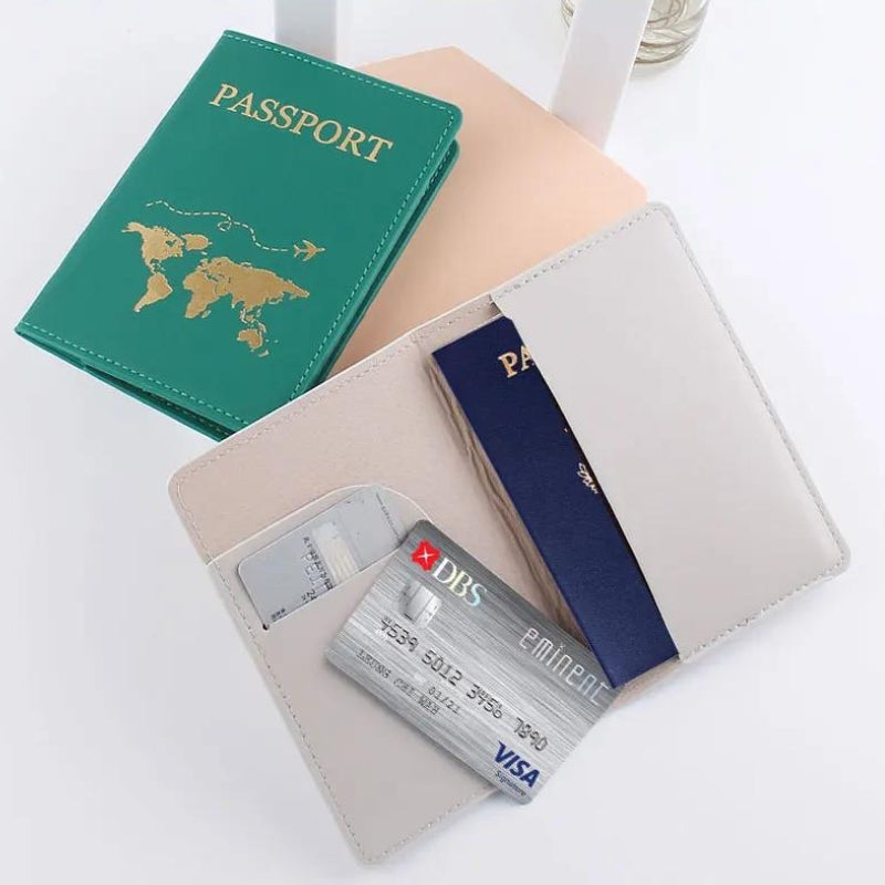 personalisiertes reisepass etui name - Schwarz - Rosa - Weiß - Grau - Blau - Violett - Braun - Grün