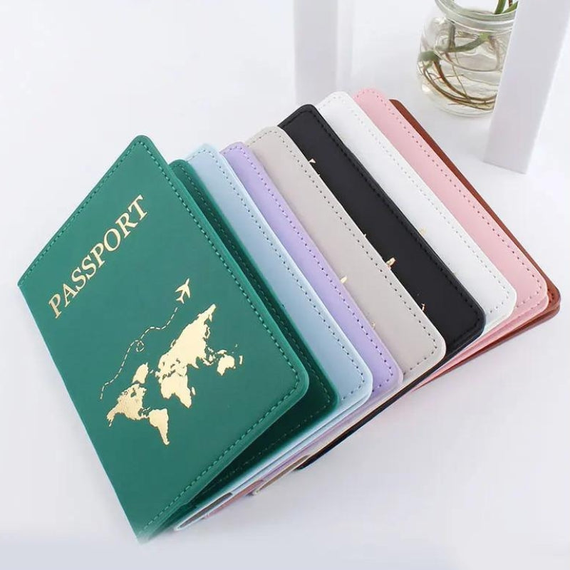 personalisiertes reisepassetui - Schwarz - Rosa - Weiß - Grau - Blau - Violett - Braun - Grün