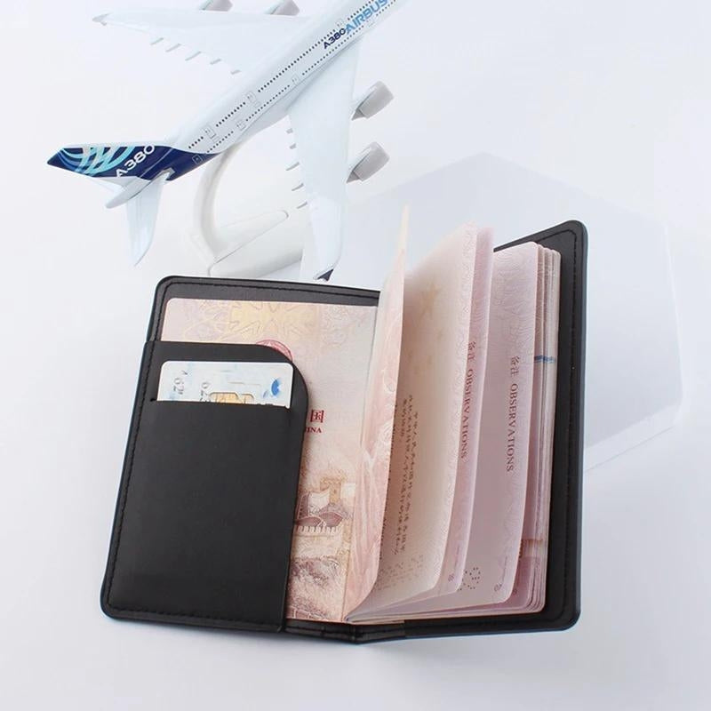 personalisiertes pass etui - Schwarz - Rosa - Fuchsia - Weiß - Braun - Lavendel - Violett - Blau - Grün