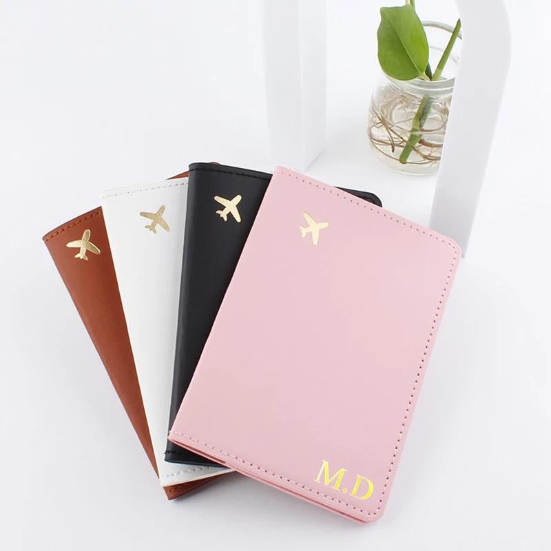 leder pass etui - Schwarz - Rosa - Fuchsia - Weiß - Braun - Lavendel - Violett - Blau - Grün
